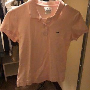 Pink Lacoste Polo